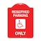 Signmission W/ NY Compliance Reserved Parking W/ Access Icon Heavy-Gauge Aluminum Sign, 18" x 24", RW-1824-22698 A-DES-RW-1824-22698 - alternate 1